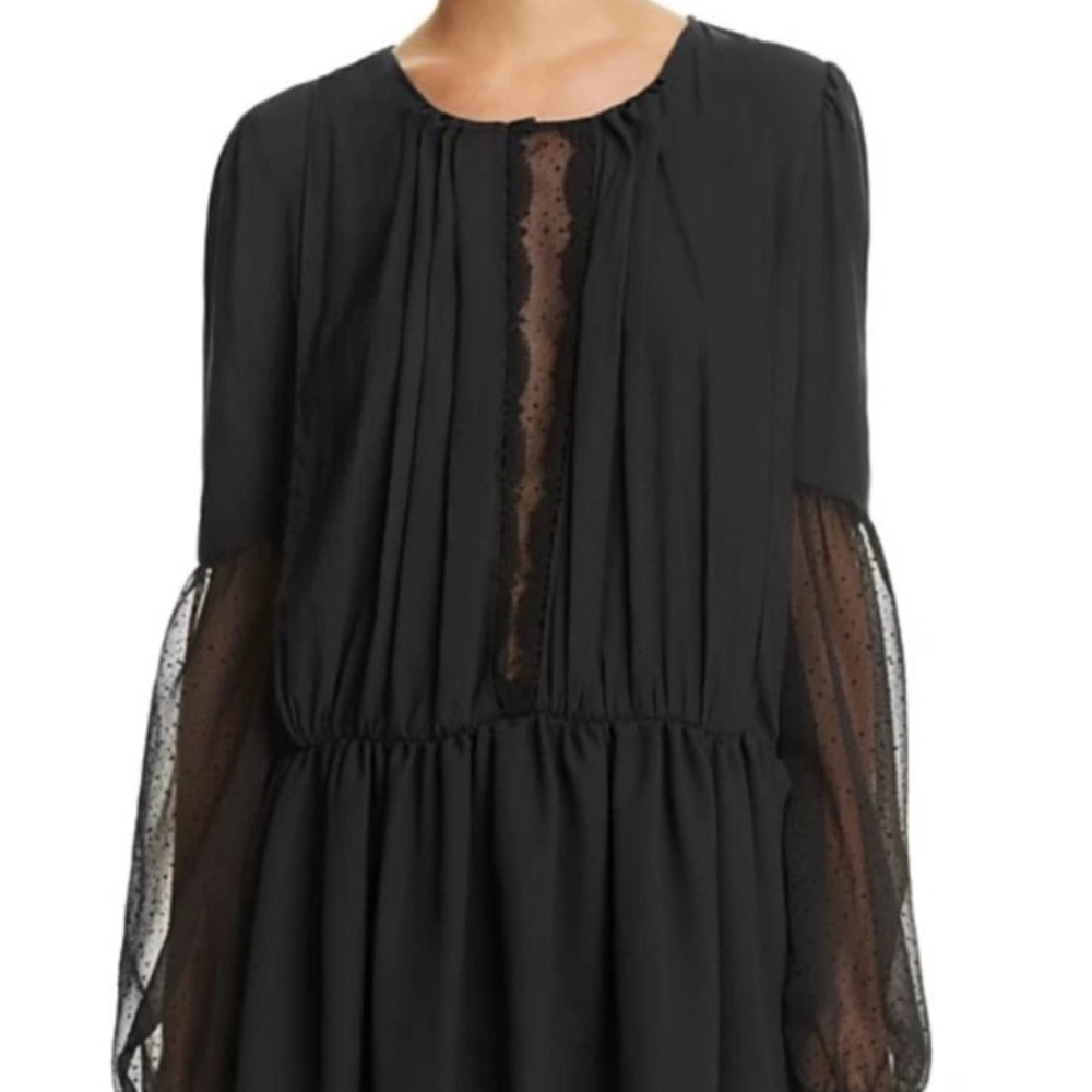 Free People The Soul Serene Black Boho Tunic Top
